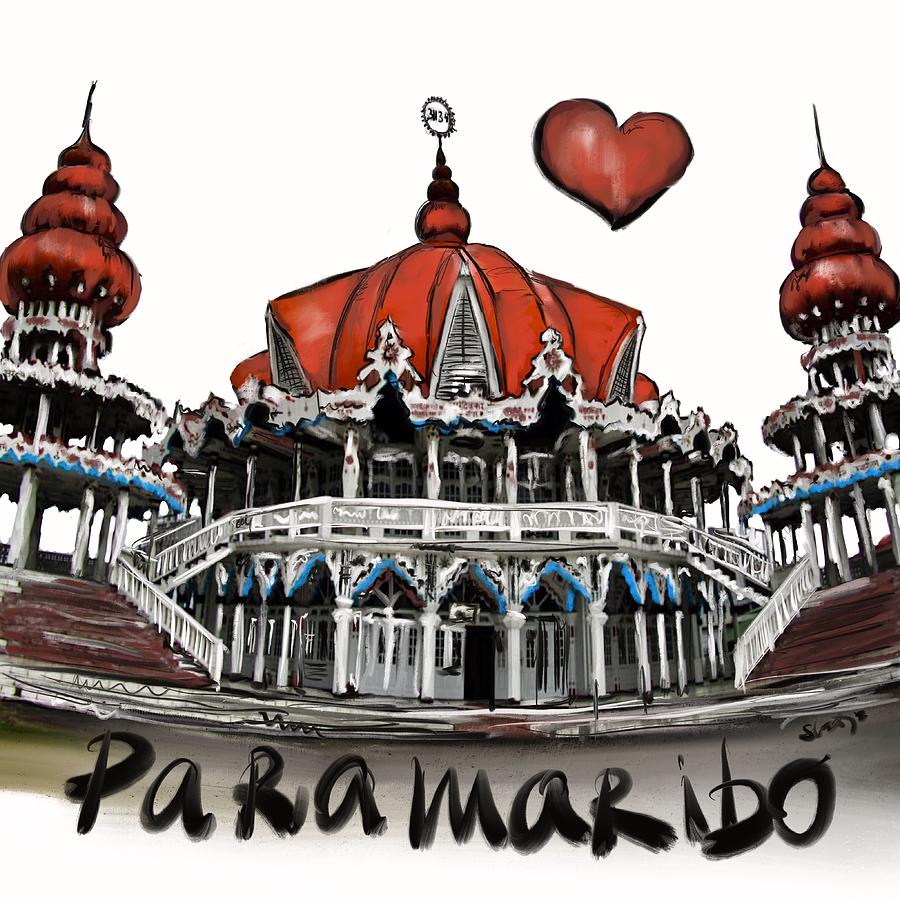 I love Paramaribo  Digital Art by Sladjana Lazarevic