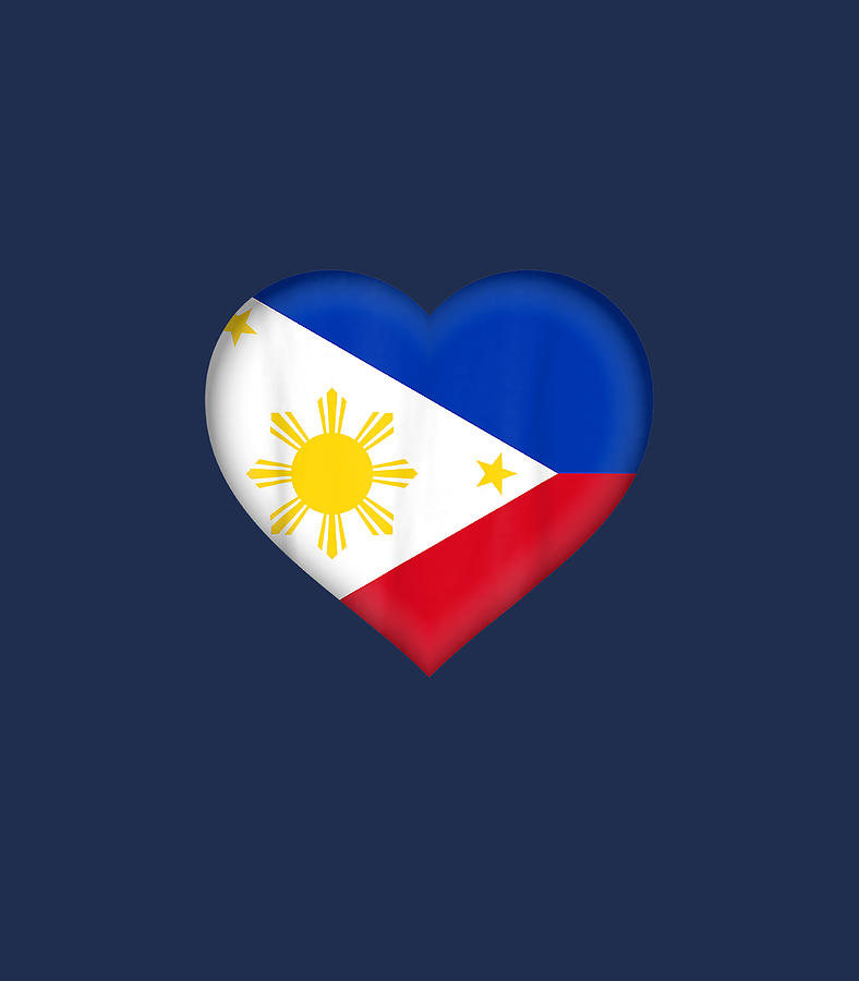 I Love Philippines Filipino Flag Heart Outfit Digital Art by Maebhk ...