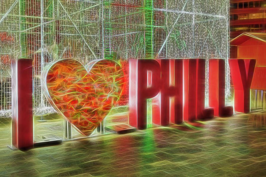 I Love Philly Photograph by Susan Candelario