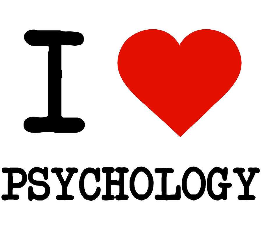 I Love Psychology Poster boy red Painting by Campbell Sonia - Fine Art ...