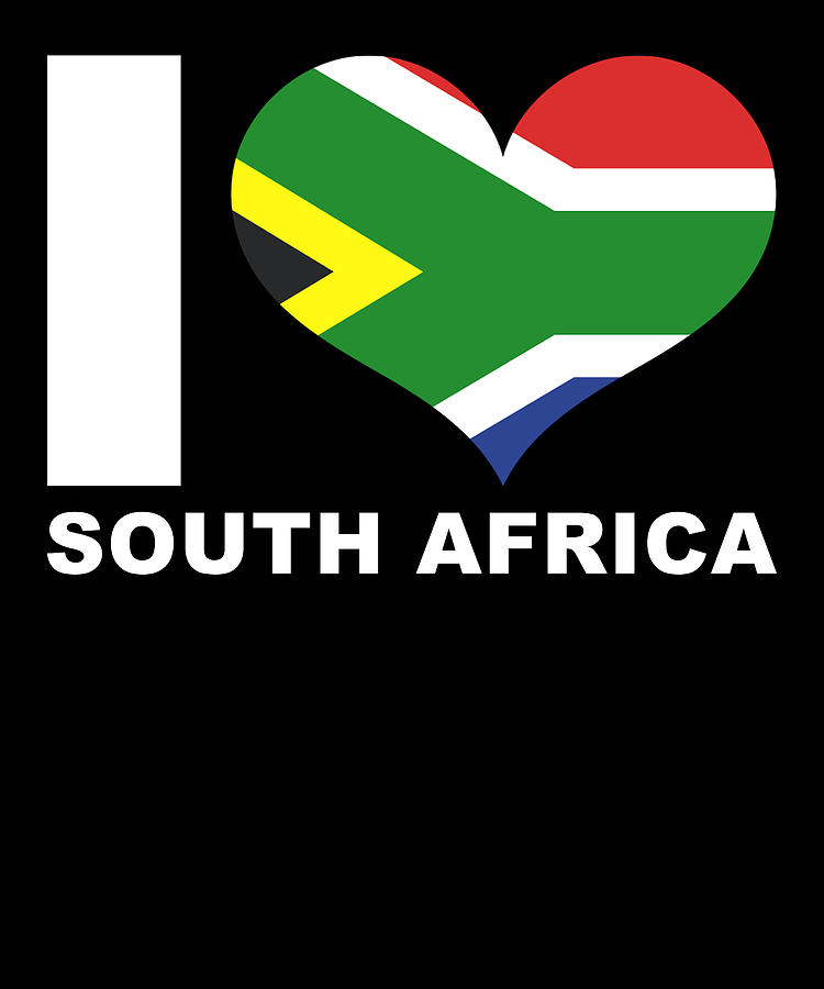 I Love South Africa Heart Flag South Africa Digital Art By Manuel Schmucker Fine Art America 0827