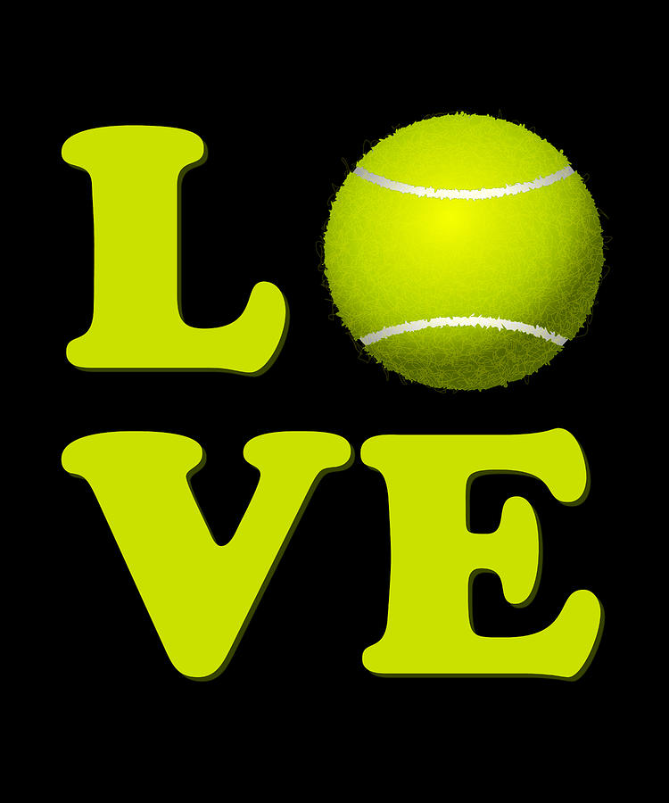 I Love Tennis Digital Art by Flippin Sweet Gear