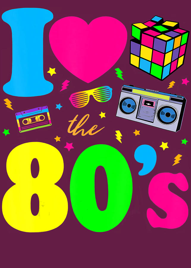 I Love The 80S Clothes And Men Party Digital Art by Kiem Chu Duong ...