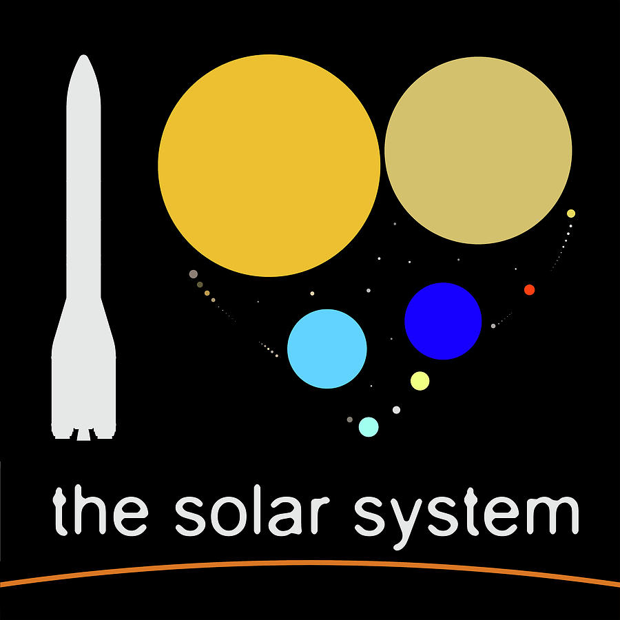 I Love the Solar System Digital Art by Frans Blok