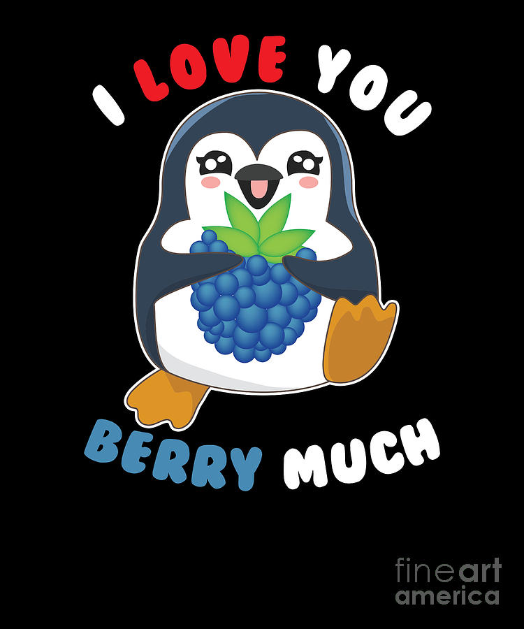 cartoon penguins in love