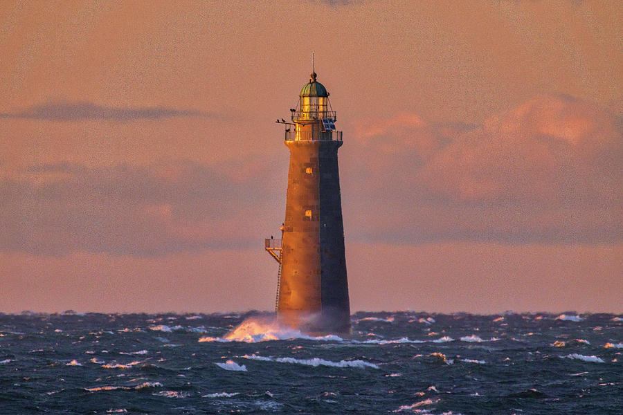 I Love You Lighthouse aka Minot Ledge Light  Photograph by Juergen Roth