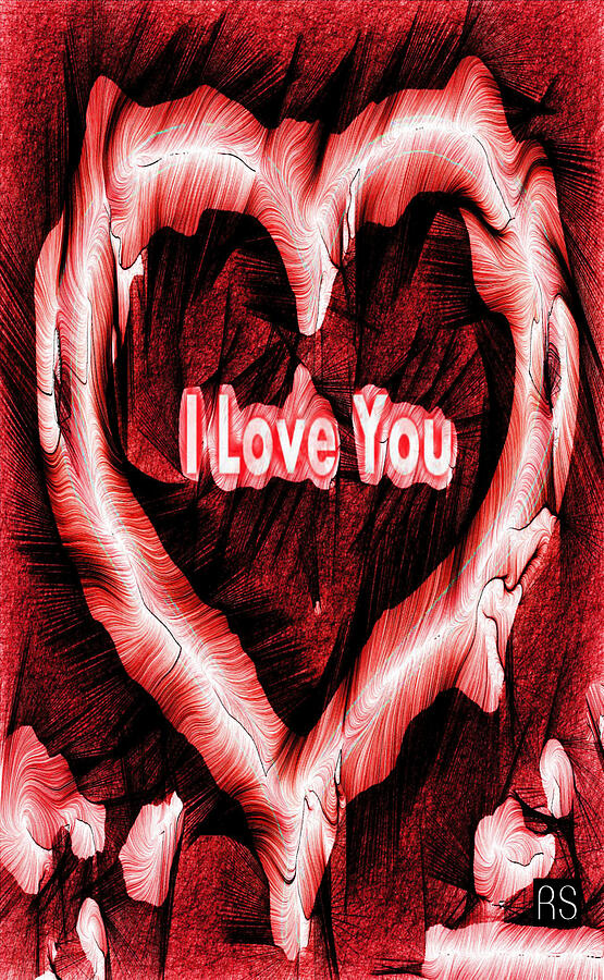 I Love You Painting by Rafael Salazar