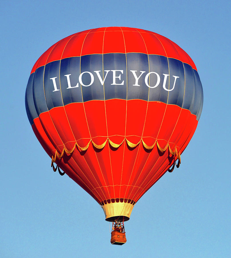 I love you red balloon Photograph by David Lee Thompson