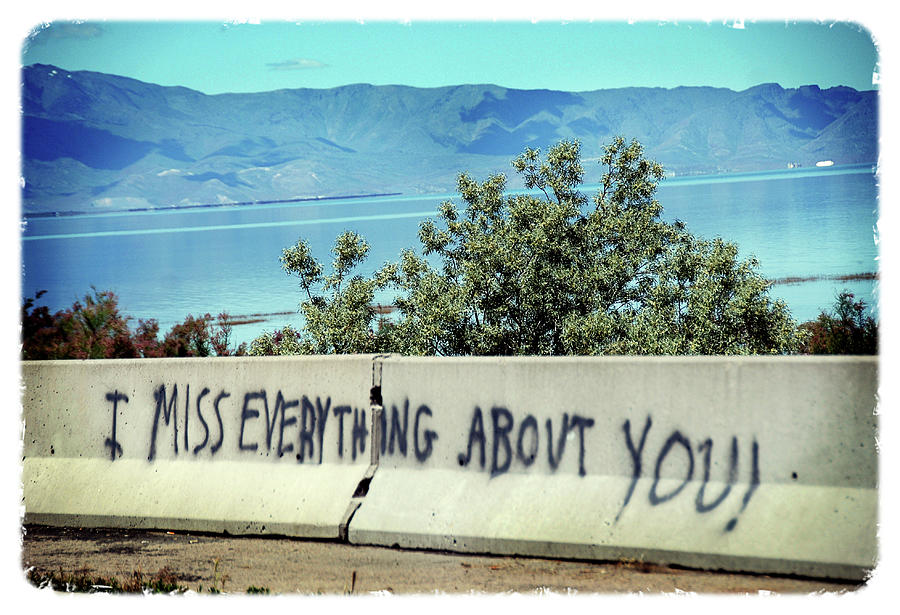 I miss Everything About You Photograph by Katherine Nutt