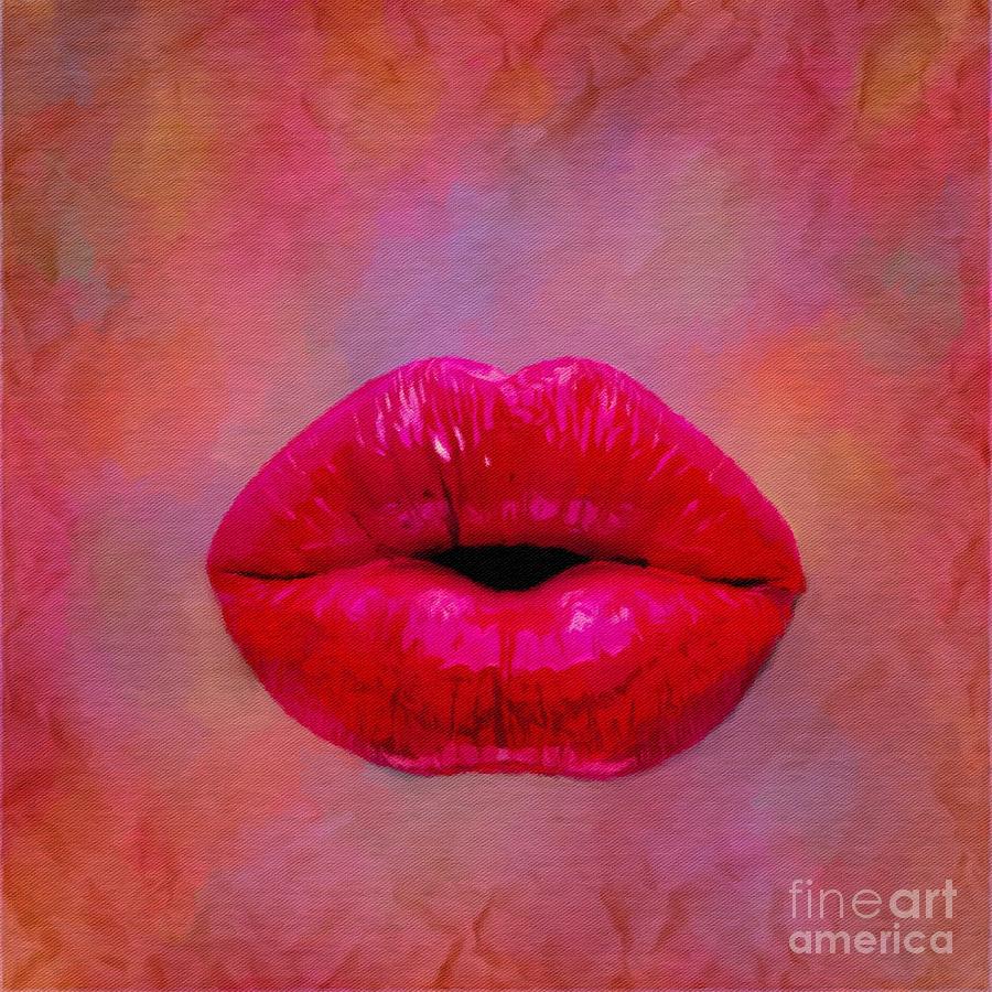 I Miss My Lipstick Mixed Media by Lauries Intuitive