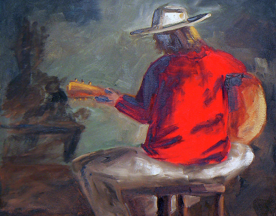 I Play the Songs Painting by Marietjie Du Toit