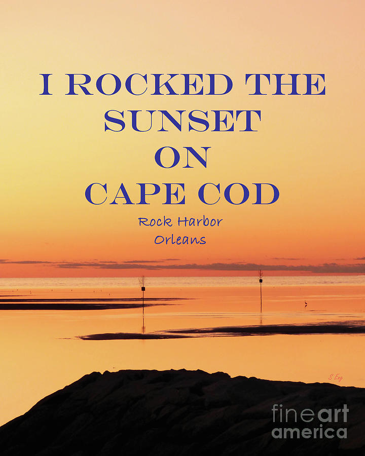 I Rocked the Sunset on Cape Cod Mixed Media by Sharon Williams Eng