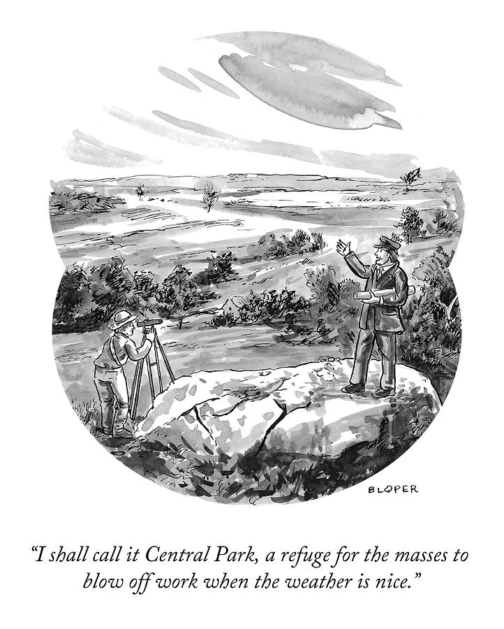 I Shall Call it Central Park Drawing by Brendan Loper