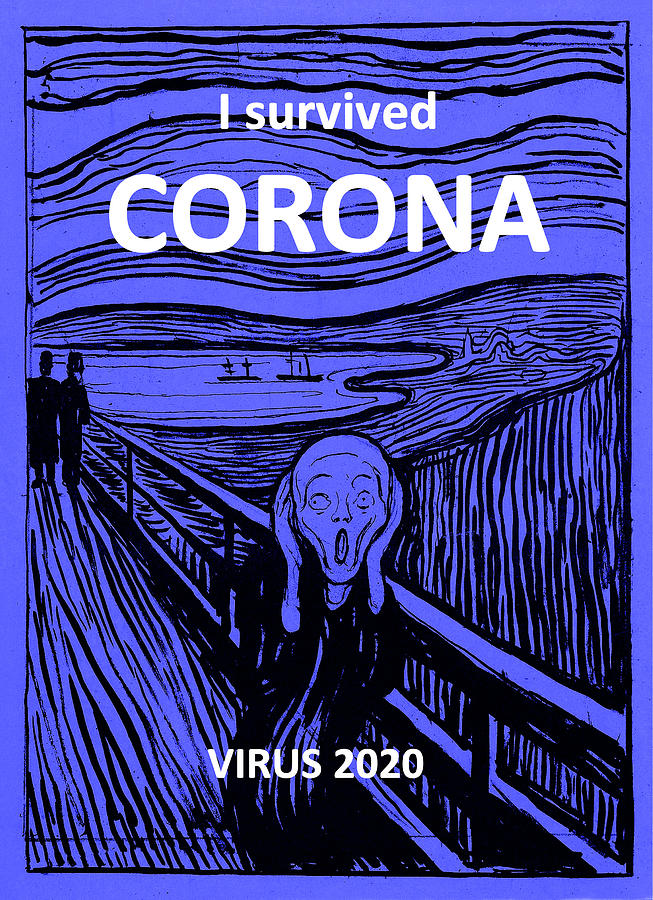 I Survived Corona Virus 2020 Digital Art