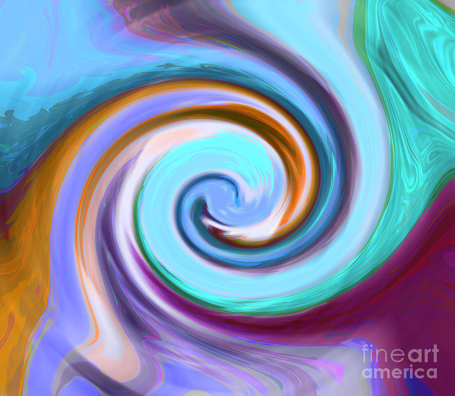 I swirl colors Painting by Shelley Myers