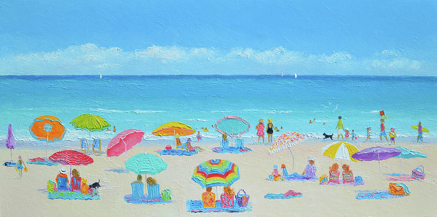 Beach Painting - I thought that summer would last forever by Jan Matson