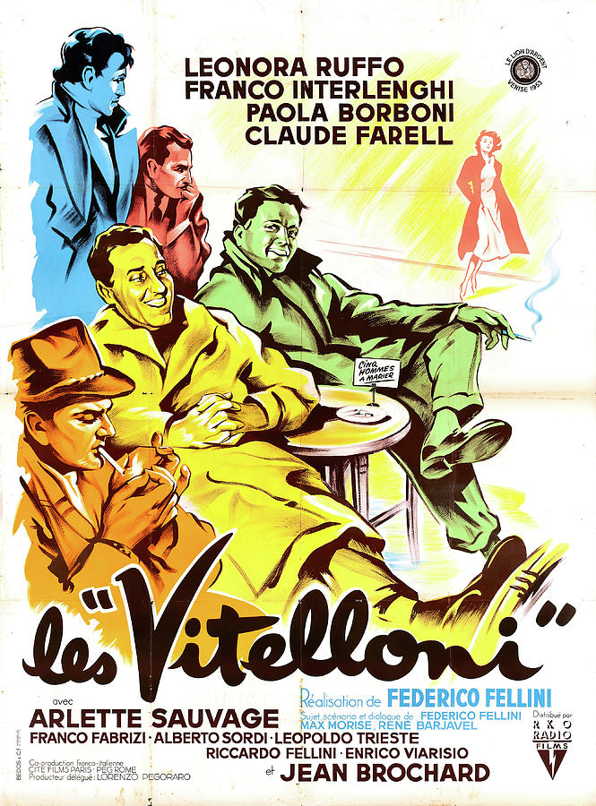 I Vitelloni, 1953 Mixed Media by Movie World Posters