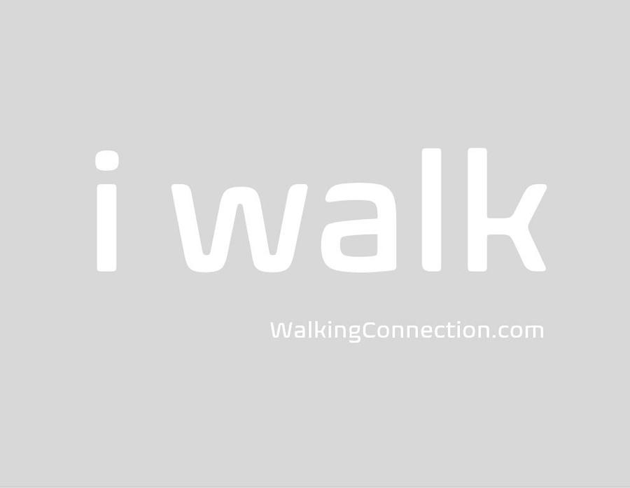 I Walk Logo - Dark Photograph by Gene Taylor