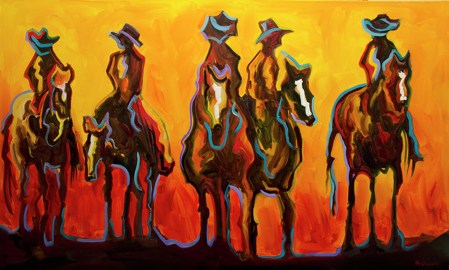 I Wanna Be a Cowboy Painting by Diane Whitehead