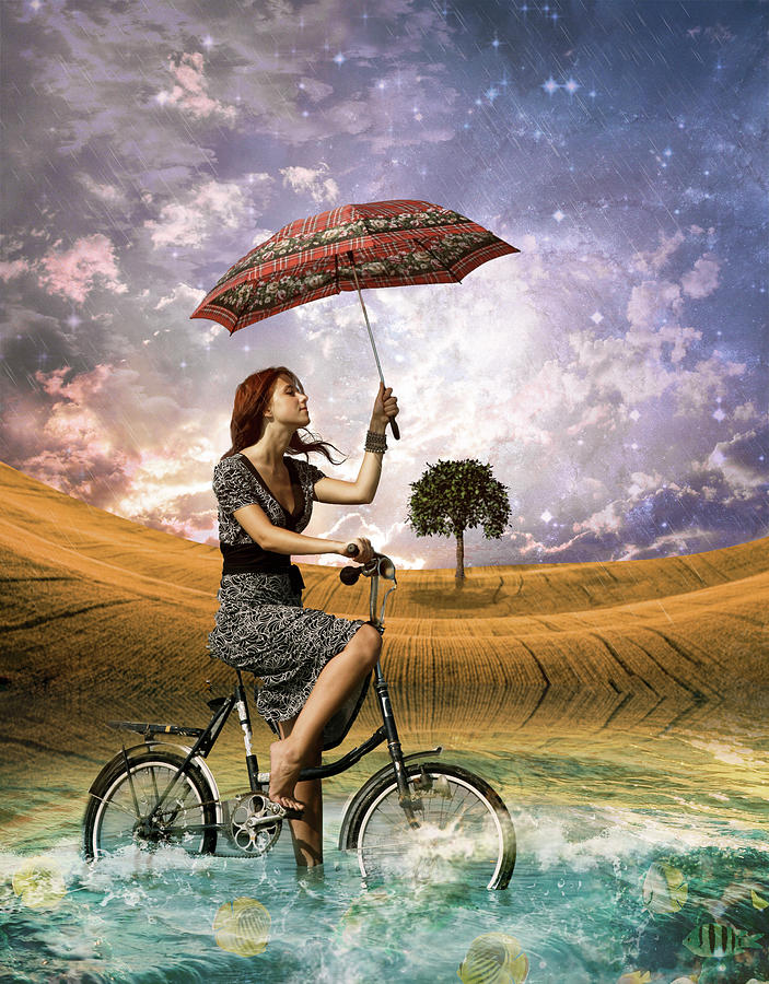 I Want to Ride My Bicycle Digital Art by Claudia McKinney