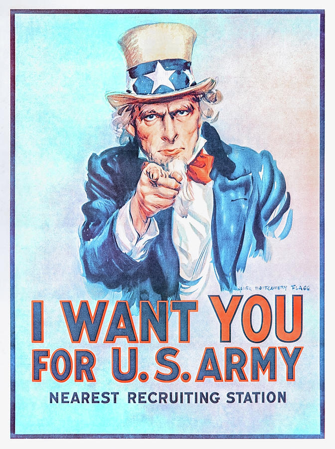 I Want You For U.s. Army Drawing