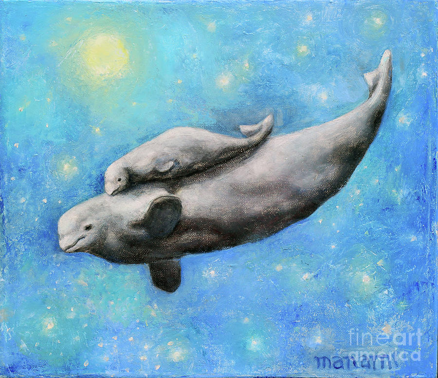 I Whale Love You Always Painting by Manami Lingerfelt