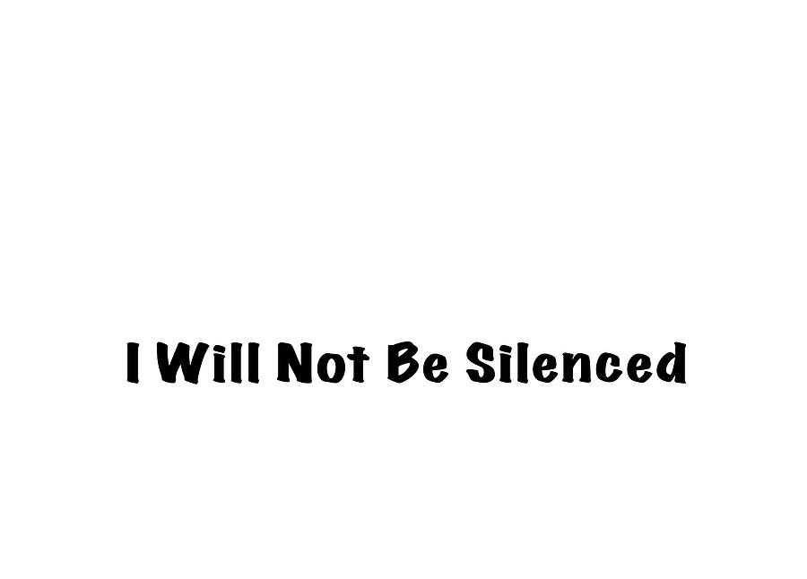 I will Not Be Silenced Face Mask Photograph by Mark Stout