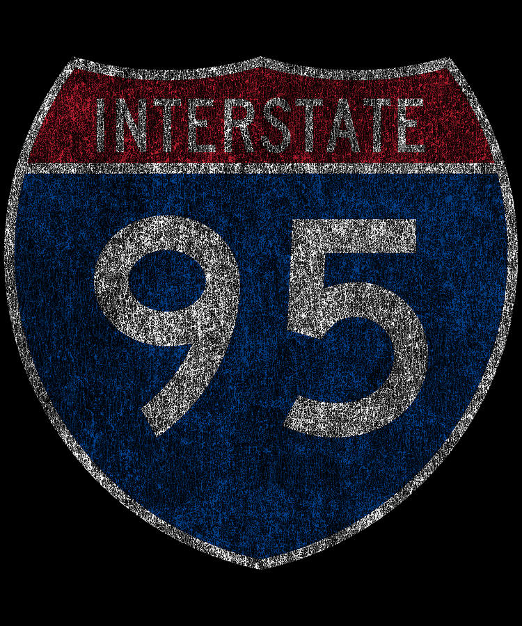 i95 Retro Digital Art by Flippin Sweet Gear