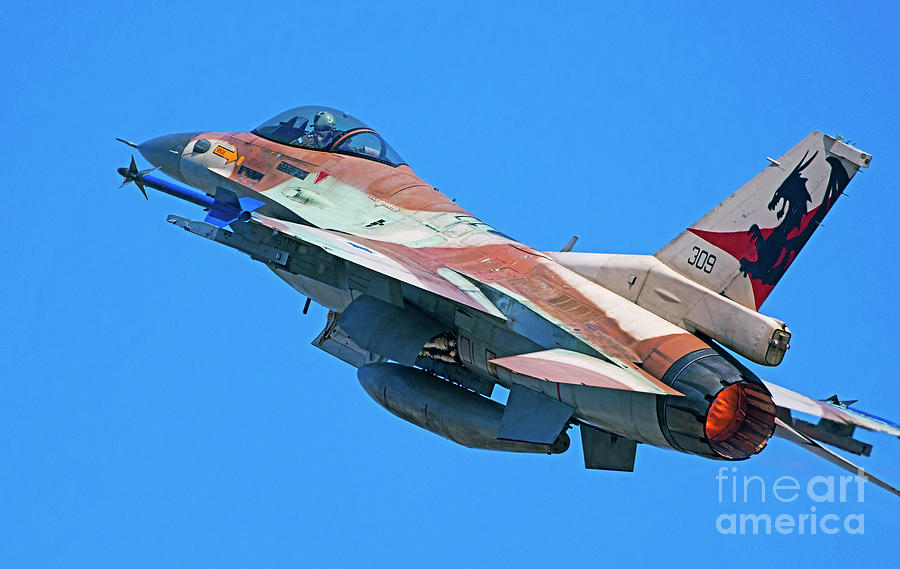 IAF F-16D in flight i2 Photograph by Hezi Shmueli