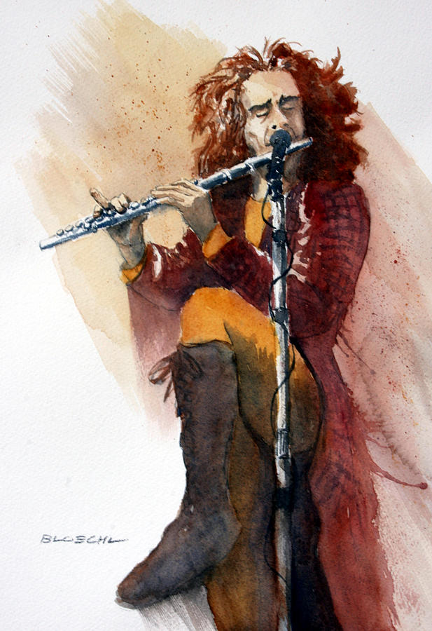 IAN ANDERSON Watercolor Portrait POSTER Various Sizes 