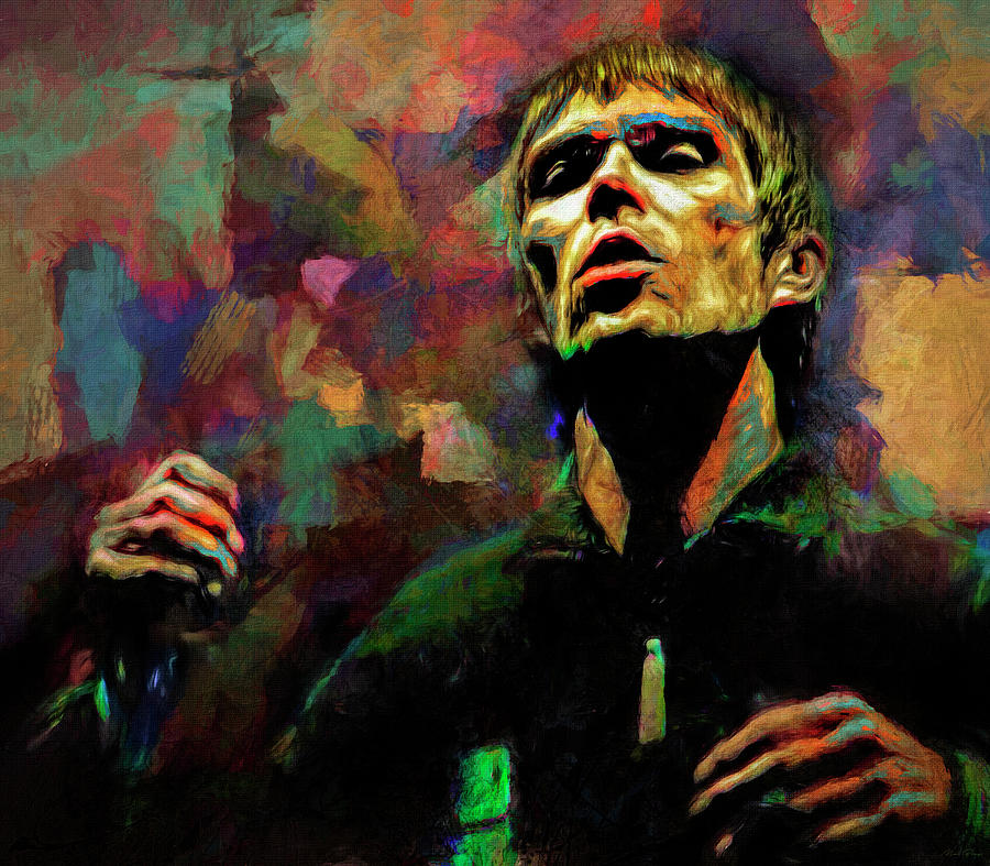 Ian Brown The Stone Roses Mixed Media by Mal Bray