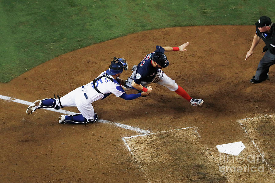 Ian Kinsler, Cody Bellinger, And Austin Barnes Photograph by Sean M. Haffey Ian Kinsler, Cody Bellinger, And Austin Barnes Photograph by Sean M. Haffey