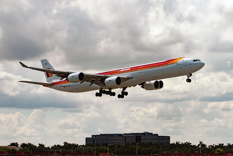 Iberia Airlines Airbus A340 Photograph by Erik Simonsen