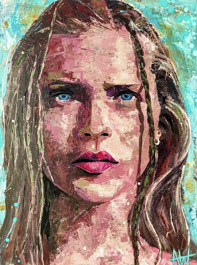 Ibiza Girl  Painting by Angie Wright