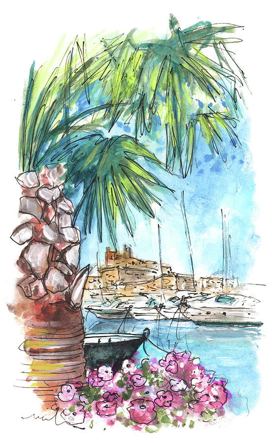 Ibiza Town 02 Painting by Miki De Goodaboom