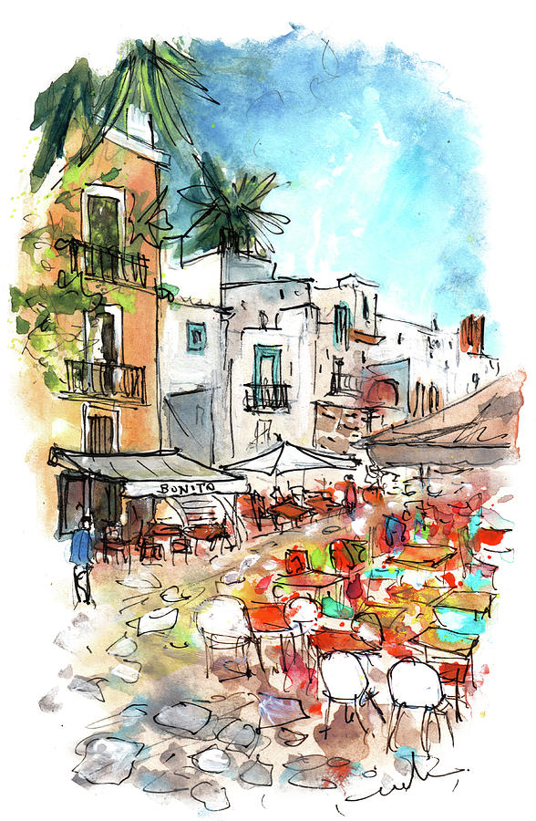 Ibiza Town 05 Painting by Miki De Goodaboom