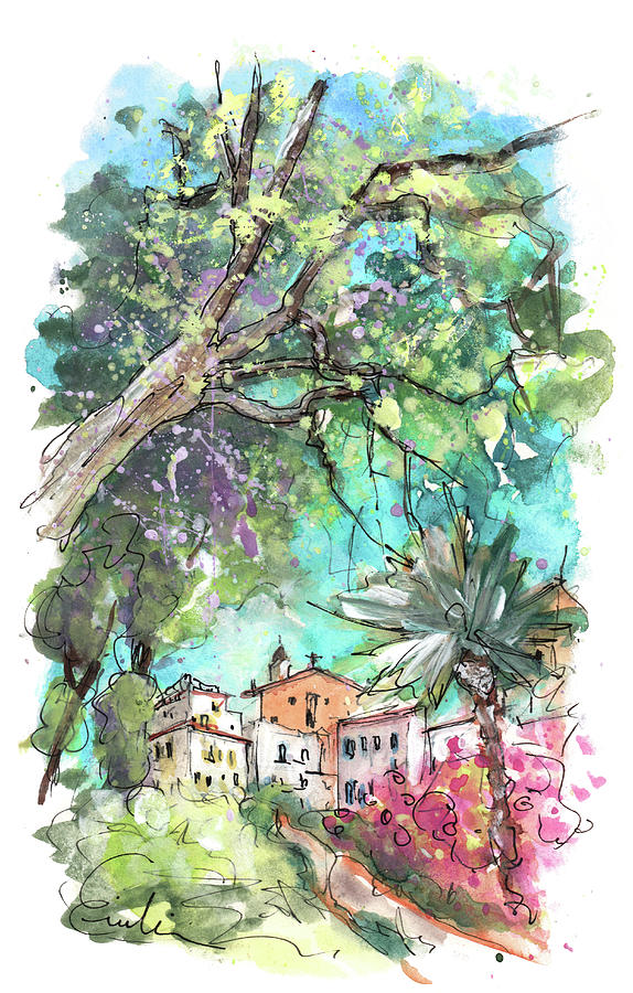 Ibiza Town 07 Painting by Miki De Goodaboom