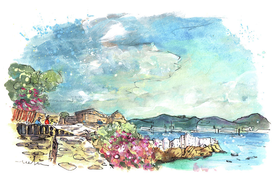 Ibiza Town 09 Painting by Miki De Goodaboom
