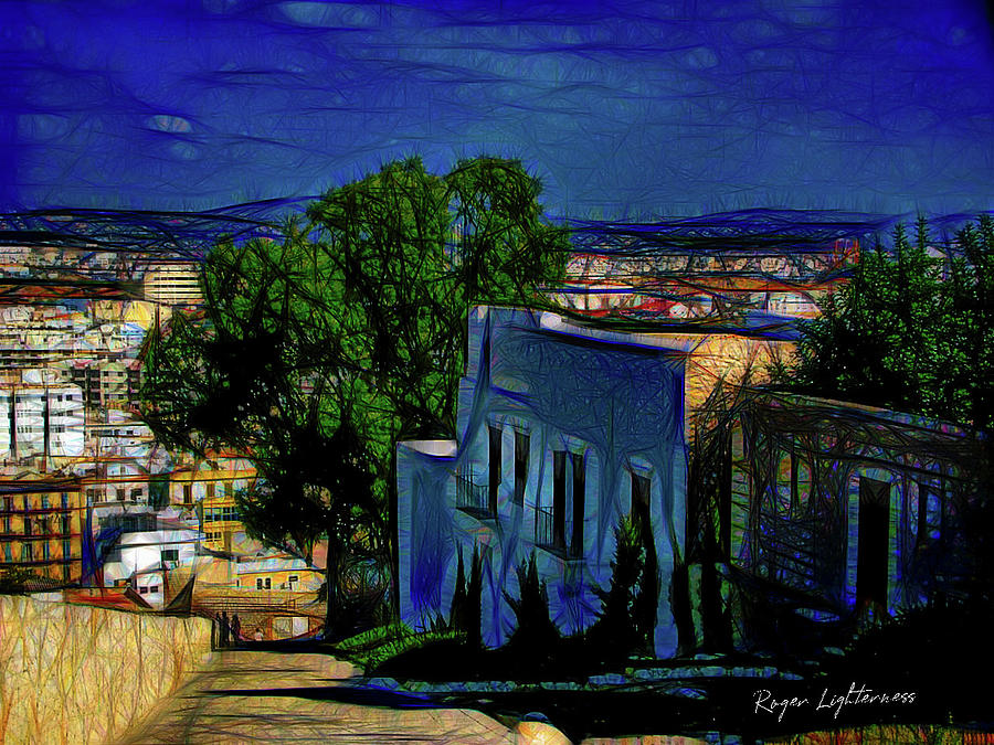 Ibiza Town Abstract Digital Art by Roger Lighterness