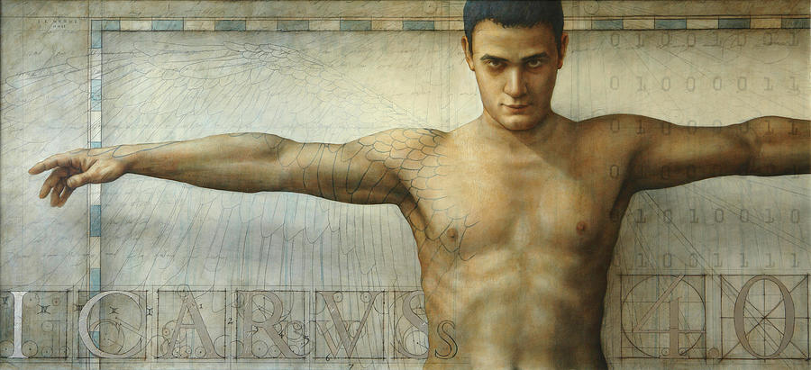 Icarus Painting - Icarus 4.0 by Jose Luis Munoz Luque