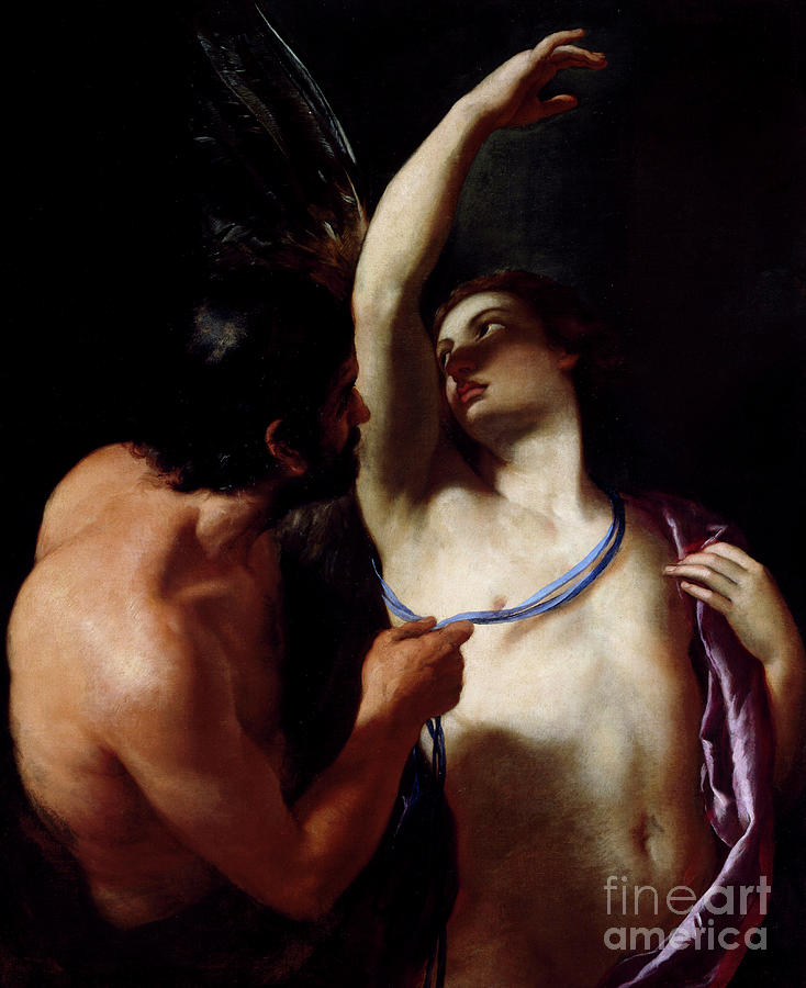 Icarus and Daedalus Painting by Andrea Sacchi