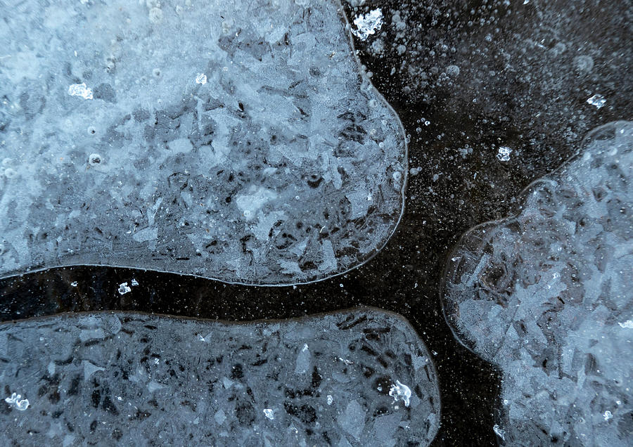 Abstract Photograph - Ice Abstract Patterns by Phil And Karen Rispin