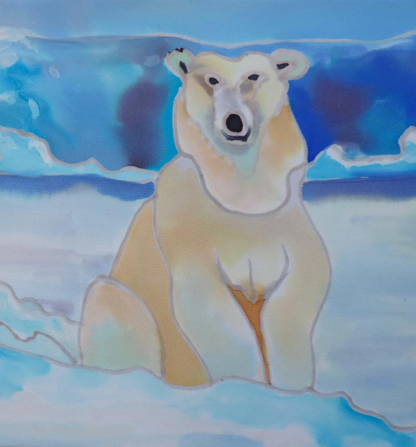 Ice Bear Painting by Mary Gorman