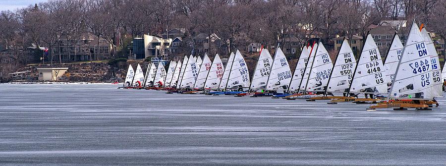 Ice boat Race, Madison, WI Photograph by Steven Ralser