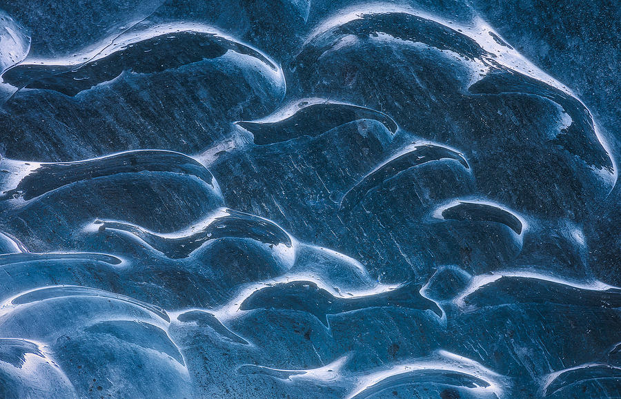 Ice Cave Glacier Abstract Photograph