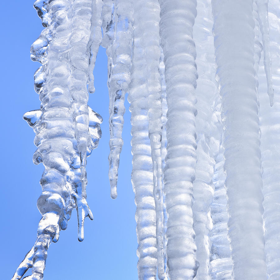 Ice cicles Photograph by Werner Van Steen