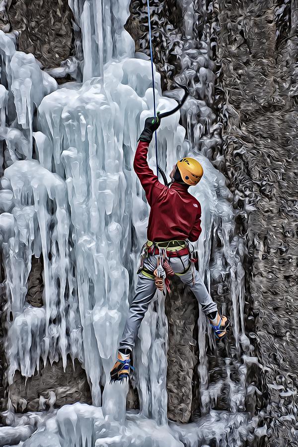 Ice Climber-1 Photograph by Angelito De Jesus