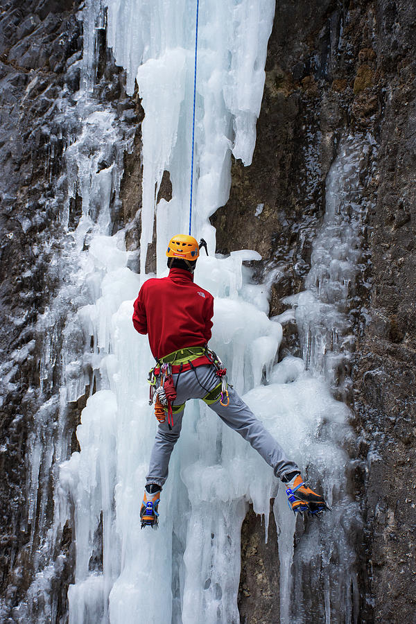 Ice Climber Photograph by Angelito De Jesus