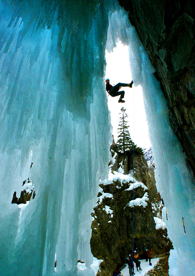 Ice Climber Photograph by Rick Wilking