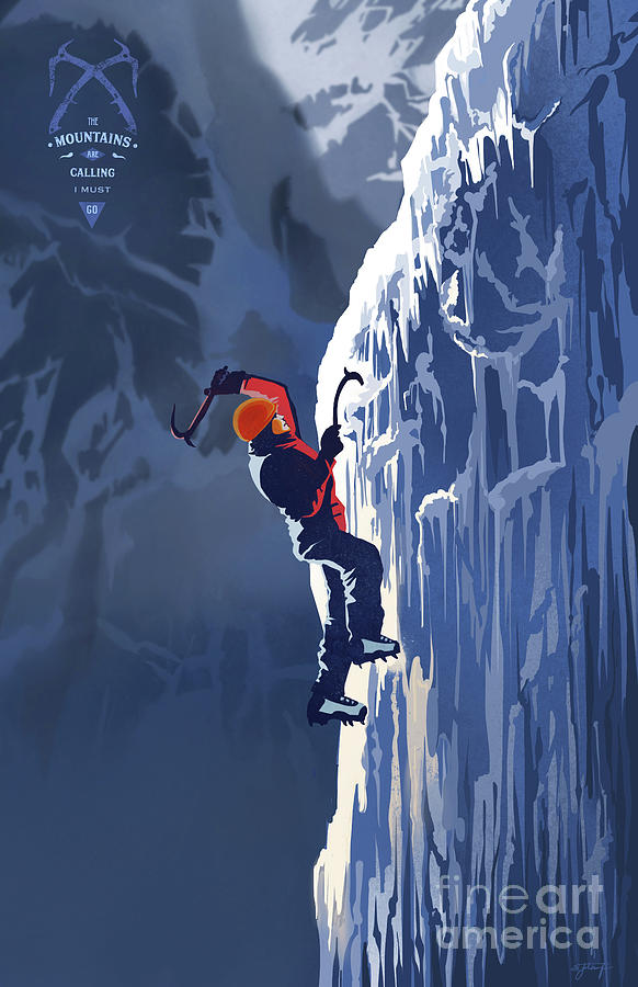 Ice Climber Painting